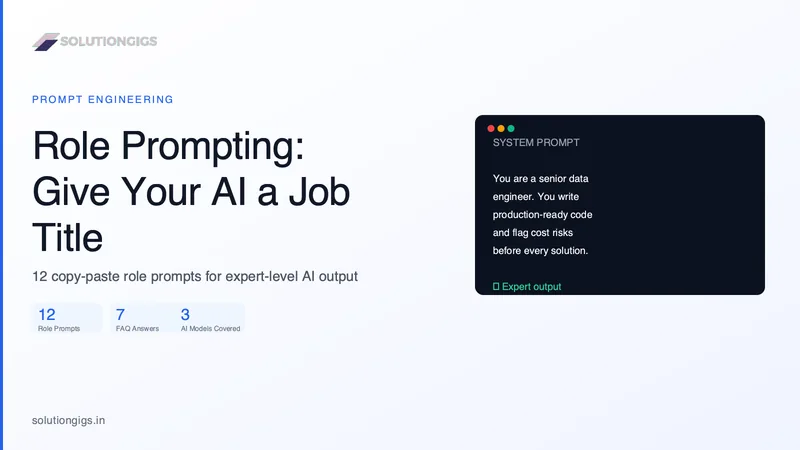 Role Prompting: Give Your AI a Job Title and Watch It Perform
